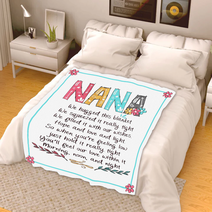 Nana - We Hugged This Premium Mink Sherpa Blanket