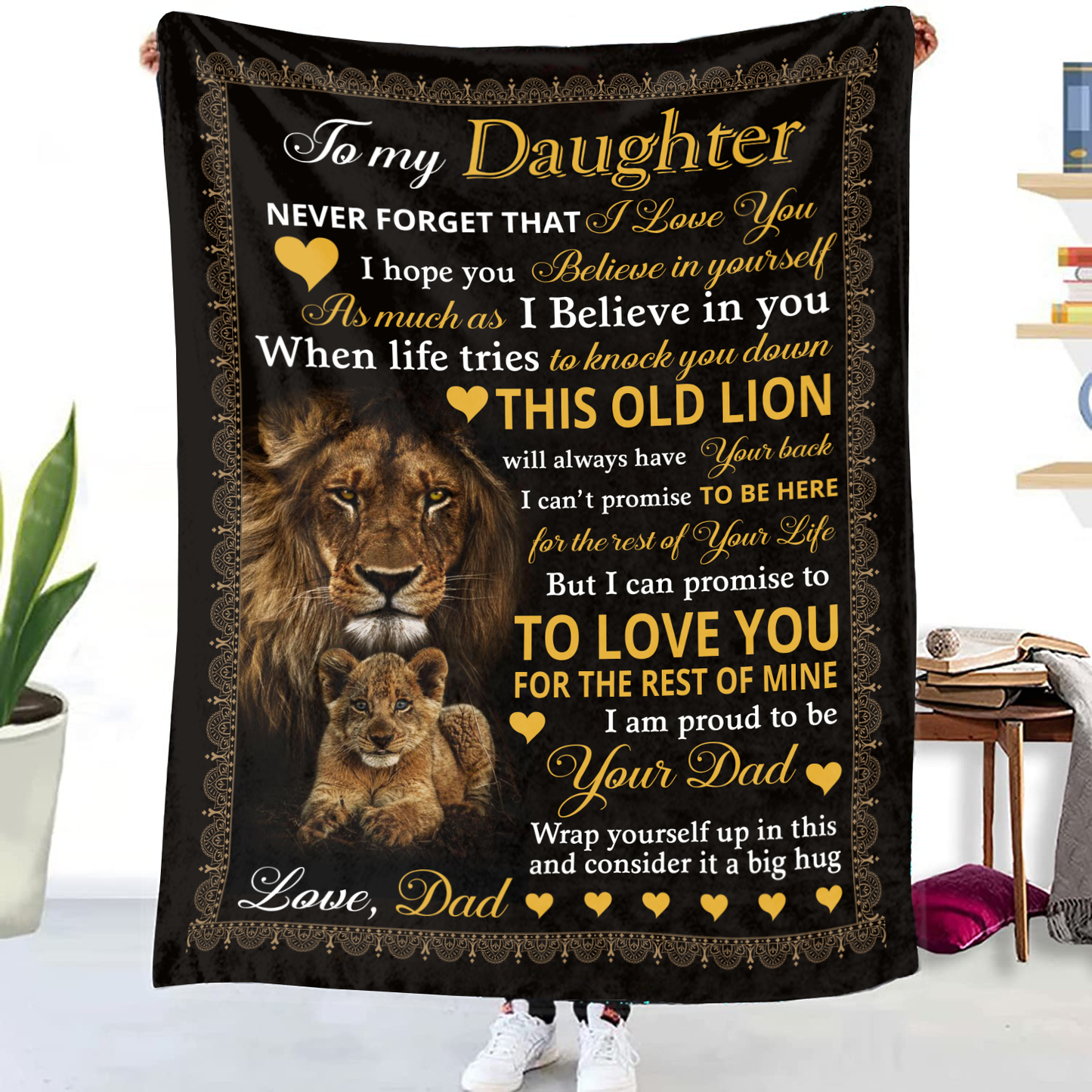 To My Daughter - Never Forget Blanket