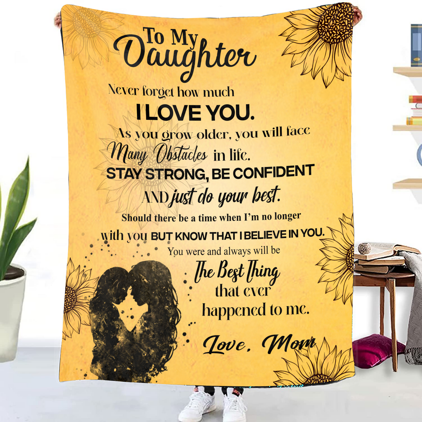 To My Daughter - As You Grow Older Premium Mink Sherpa Blanket 50x60
