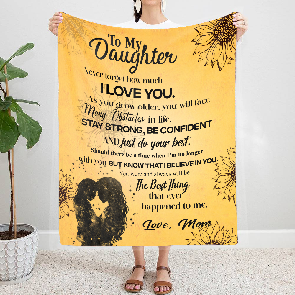 To My Daughter - As You Grow Older Premium Mink Sherpa Blanket 50x60