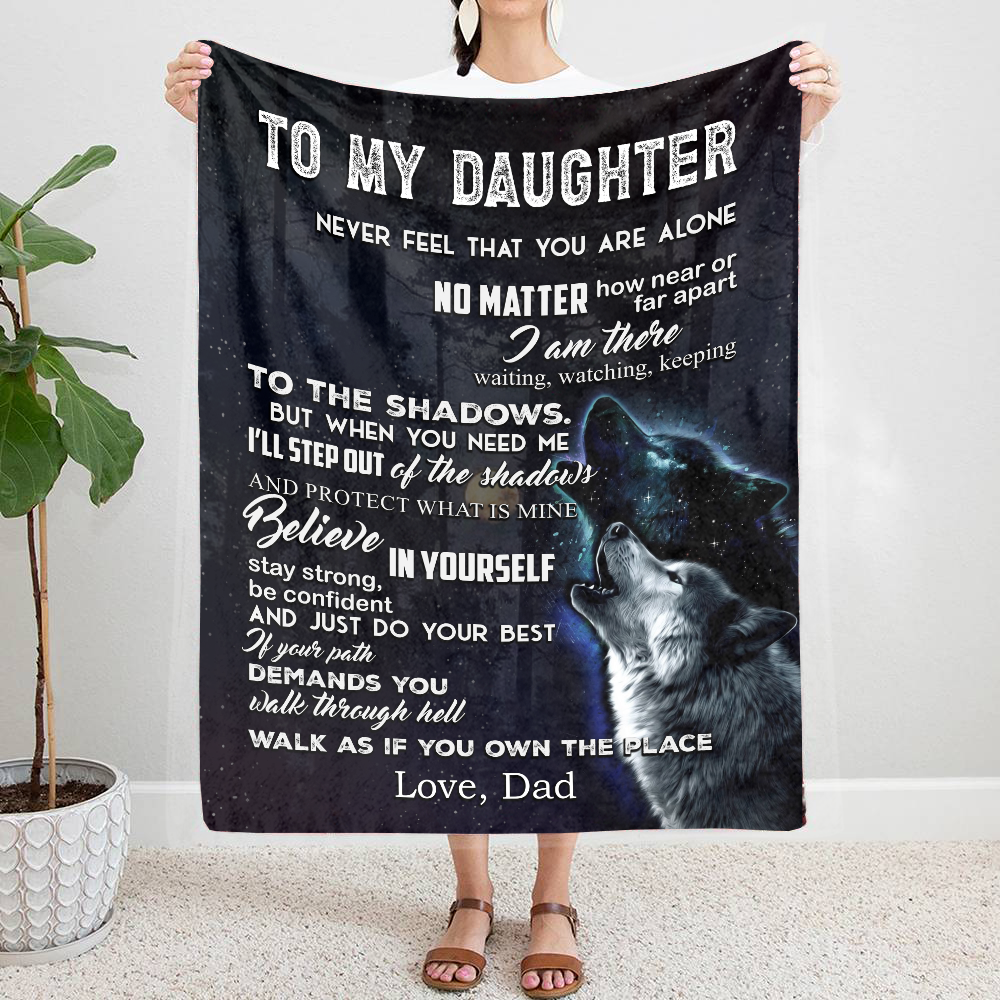 To My Daughter - When You Need Premium Mink Sherpa Blanket