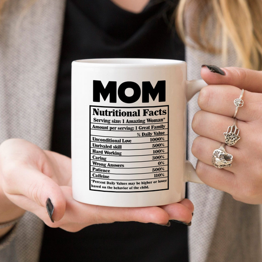 Mom Nutritional Facts Mug
