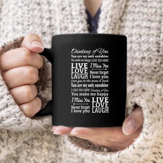 Thinking of You Never Forget I Love You Mug