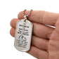 To My Boyfriend Soulmate Best Friend Dog Tag (White)