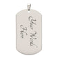 To My Boyfriend Soulmate Best Friend Dog Tag (White)