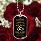 To My Boyfriend Soulmate Best Friend Dog Tag (Black&Gold)