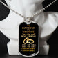 To My Boyfriend Soulmate Best Friend Dog Tag (Black&Gold)