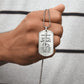 To My Boyfriend Soulmate Best Friend Dog Tag (White)