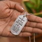 To My Boyfriend Soulmate Best Friend Dog Tag (White)