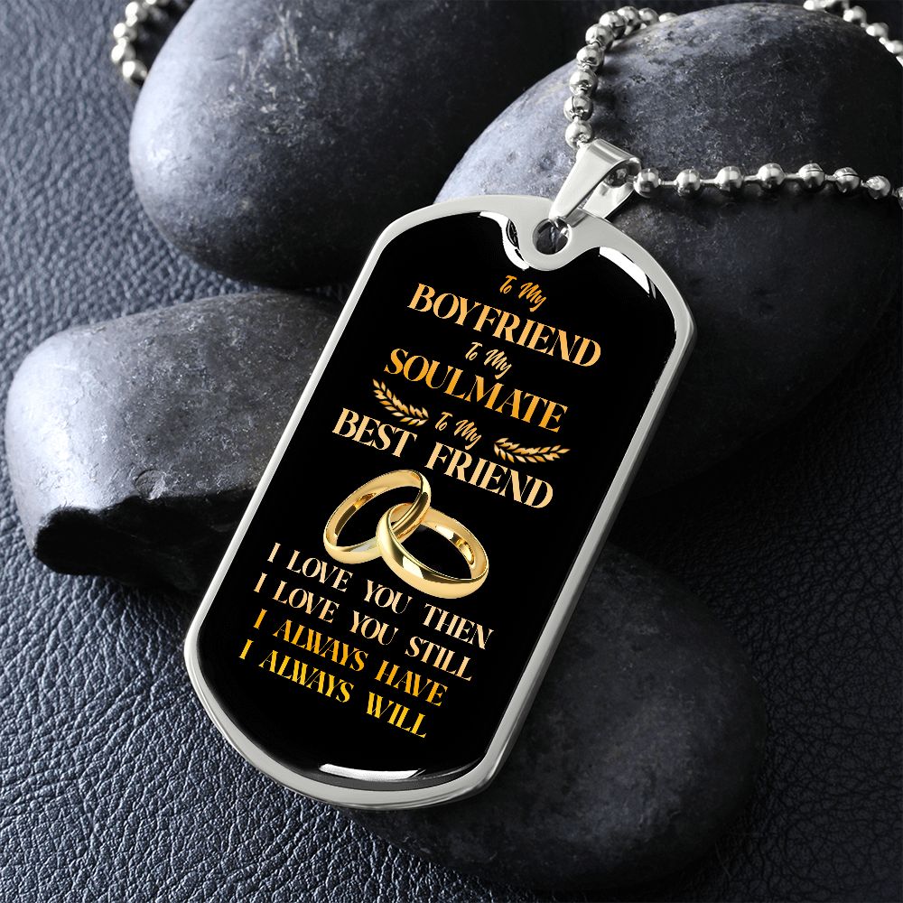 To my boyfriend dog tag outlet
