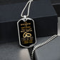 To My Boyfriend Soulmate Best Friend Dog Tag (Black&Gold)