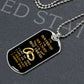 To My Boyfriend Soulmate Best Friend Dog Tag (Black&Gold)