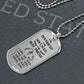 To My Boyfriend Soulmate Best Friend Dog Tag (White)