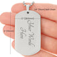 To My Boyfriend Soulmate Best Friend Dog Tag (White)