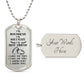 To My Boyfriend Soulmate Best Friend Dog Tag (White)