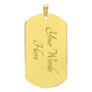 To My Boyfriend Soulmate Best Friend Dog Tag (Black&Gold)