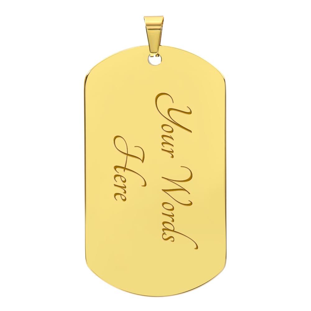 To My Boyfriend Soulmate Best Friend Dog Tag (White)