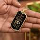 To My Boyfriend Soulmate Best Friend Dog Tag (Black&Gold)