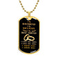 To My Boyfriend Soulmate Best Friend Dog Tag (Black&Gold)