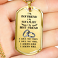 To My Boyfriend Soulmate Best Friend Dog Tag (White)