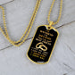 To My Boyfriend Soulmate Best Friend Dog Tag (Black&Gold)