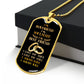 To My Boyfriend Soulmate Best Friend Dog Tag (Black&Gold)