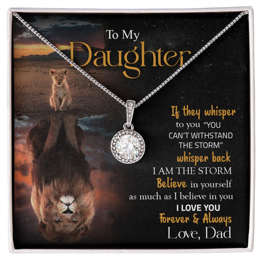 To My Daughter | Believe In Yourself (Eternal Hope Necklace)