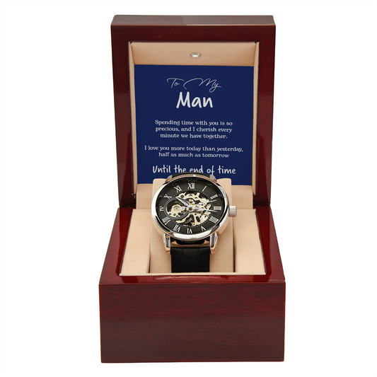 Until The End Of Time | To My Man Watch Gift