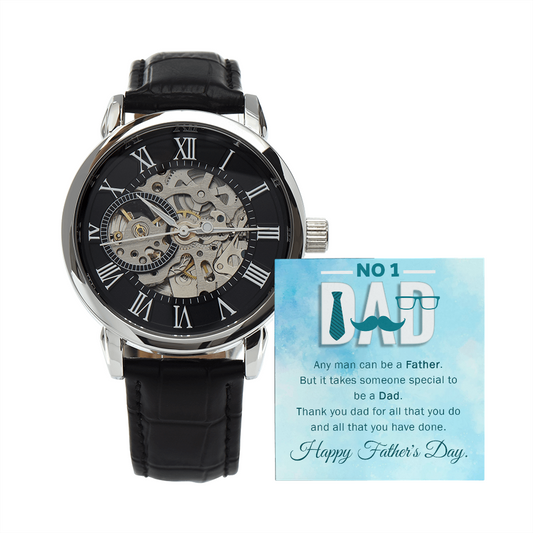 To My Dad Gift Watch | Any Man Can Be A Father | Father's Day Gift
