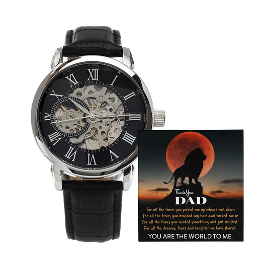 Happy Father's Day | You Are The World To Me |  Father's Day Gift Watch