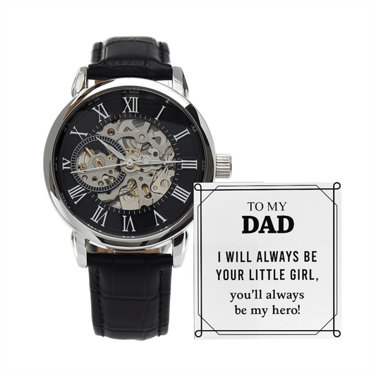 To My Dad Gift Watch | I Will Always Be Your Little Girl | Father's Day Gift