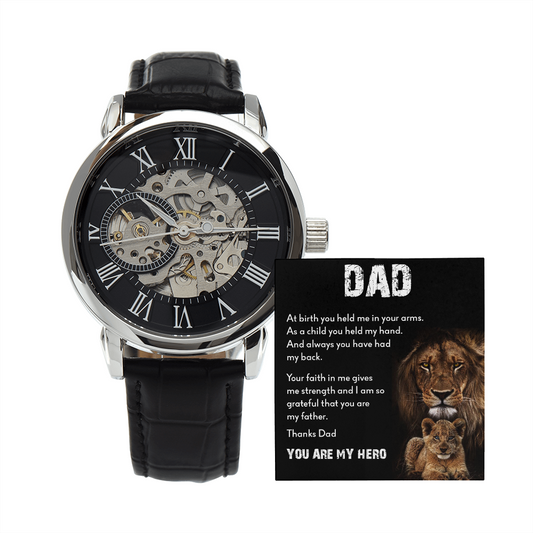 Happy Father's Day | Your Faith In Me Gives Me Strength | Father's Day Gift Watch