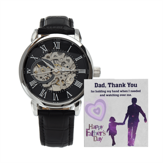 Happy Father's Day | Thank You For Holding My Hand | Father's Day Gift Watch