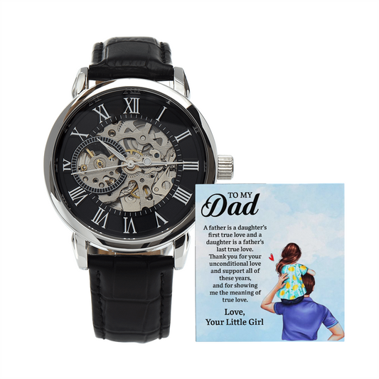 Happy Father's Day | Thank You For Your Unconditional Love | Father's Day Gift Watch