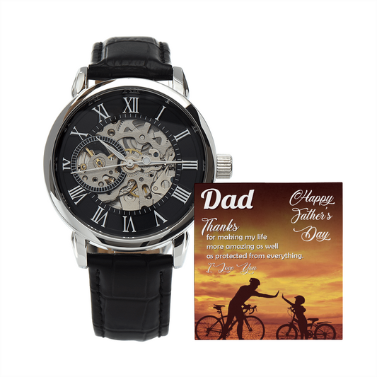 Happy Father's Day | Thanks For Making My Life Amazing | Father's Day Gift Watch