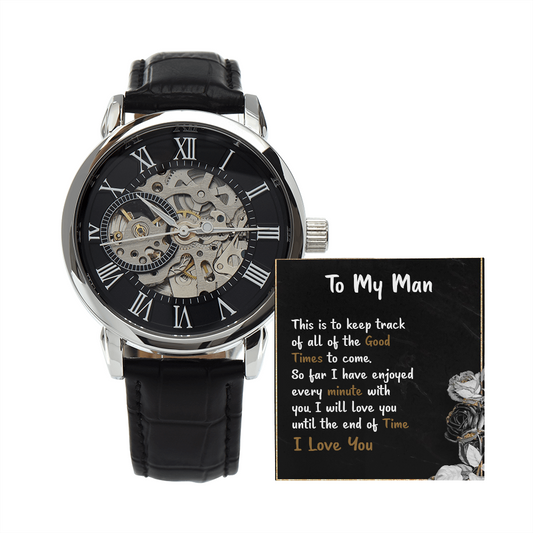 To My Man Gift Watch | I Will Love You Until The End Of Time