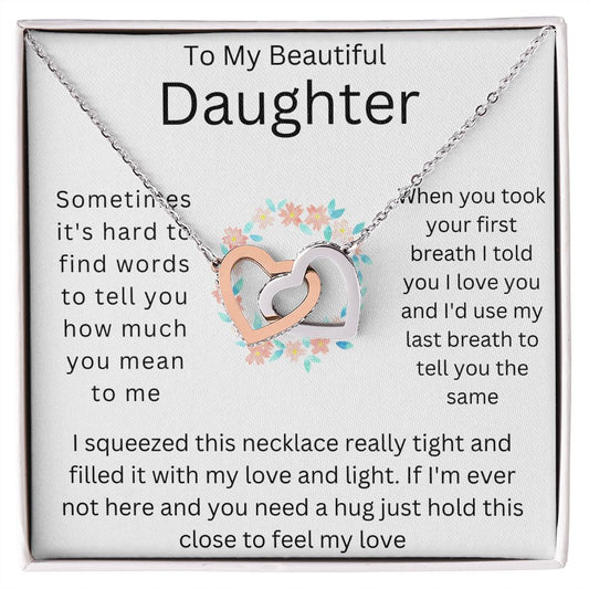 To My Beautiful Daughter | Interlocking Necklace