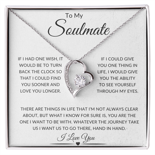 To My Soulmate | Forever Heart Necklace JS