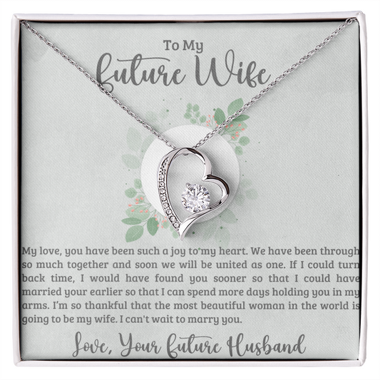 To My Future Wife | I Can't Wait To Marry You (Forever Love Necklace)