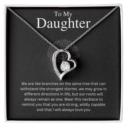To my Daughter | We are Family Forever Love Necklace