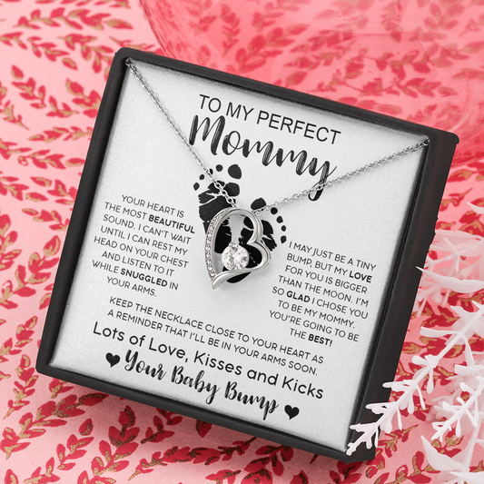 To My Perfect Mommy | Your Heart Is The Most Beautiful (Forever Love Necklace)