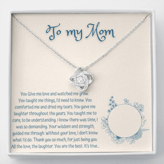 Love Knot Necklace - To my Mom