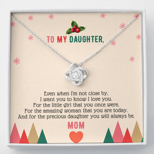 Love Knot Necklace - To My Precious Daughter