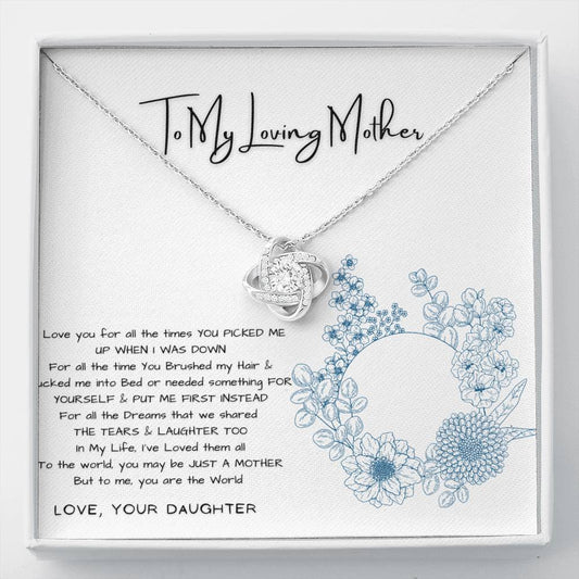 Love Knot Necklace - To my Beloved Mother