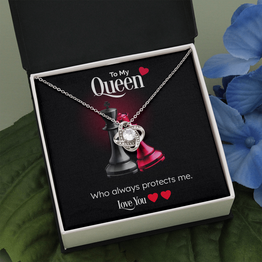 To My Queen | Who Protects Me ❤️👑( Love Knot Necklace)